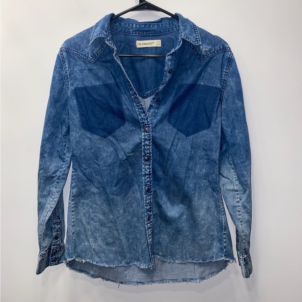 🟣 Blank Button Down Blouse